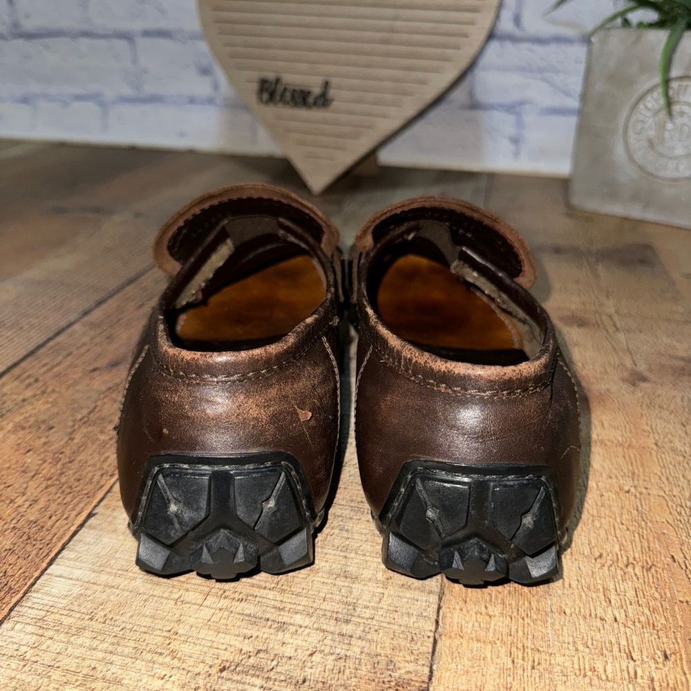 Gucci brown leather driving loafers size 41 - Picture 9 of 16
